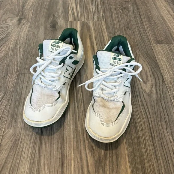 New Balance Numeric Tiago 1010 White & Green Skate Shoes - Picture 3 of 8